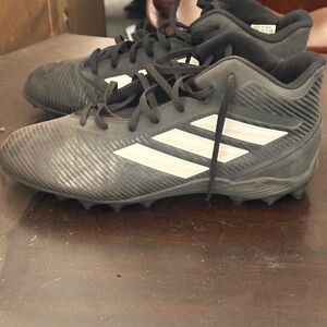 Black and White Adidas Soccer Cleats